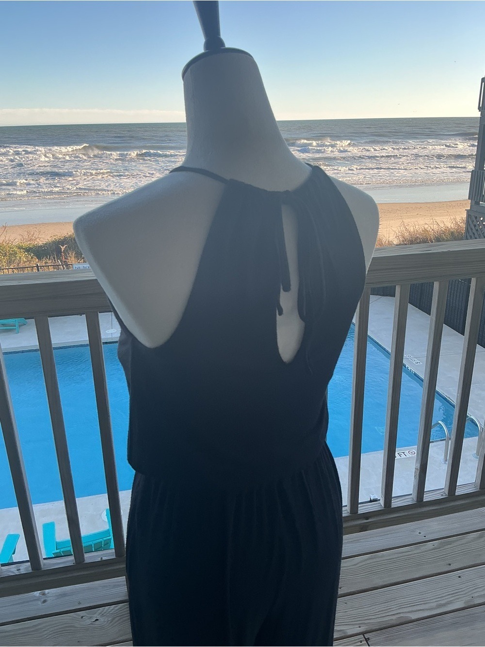 Soma Halter Jumpsuit with Keyhole Neck - Picture 5 of 11